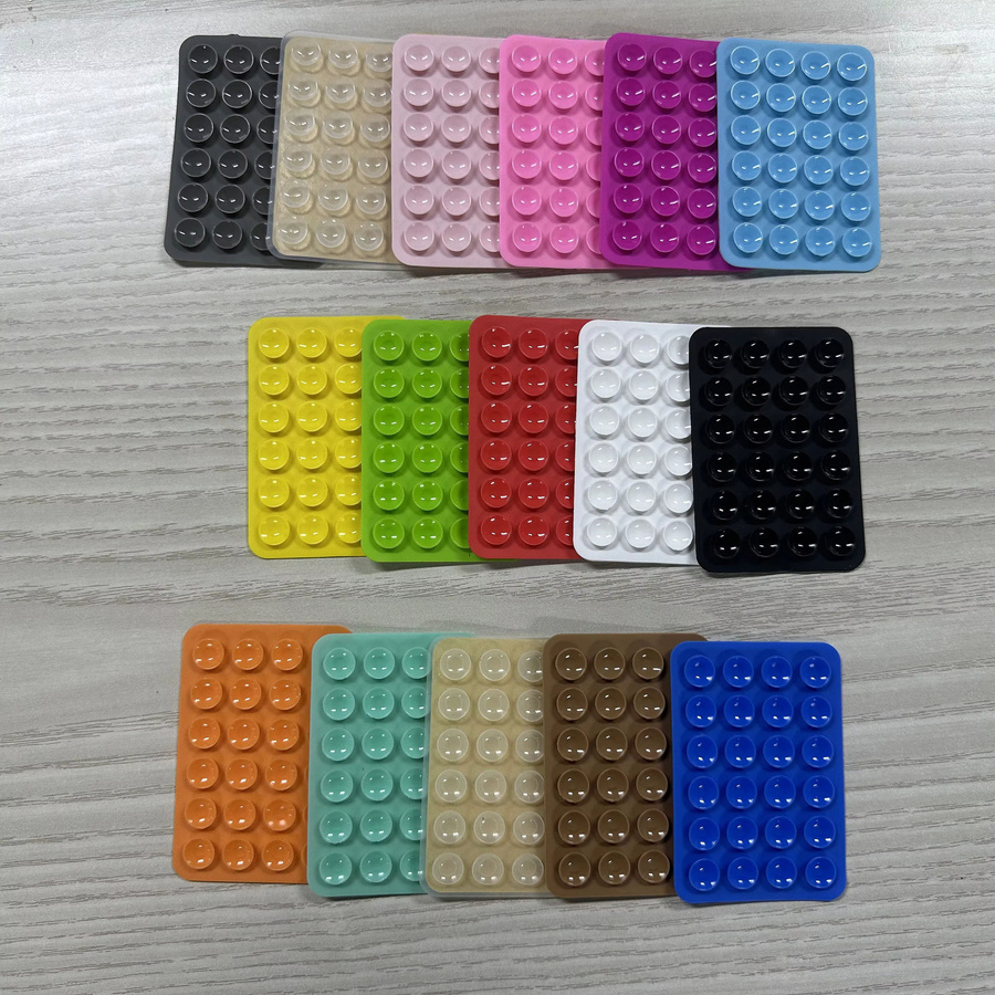 DYM Silikon Saugpads für dein Smartphone, 2er-Set, doppelseitige Klebe-Saugnäpfe in Weiß - Bild 2