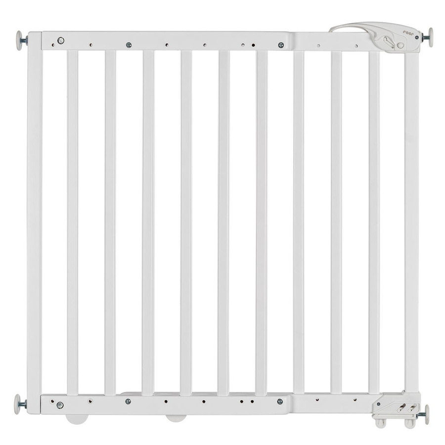Reer Türschutzgitter und Treppenschutzgitter zum Klemmen oder Schrauben, Weiß, Breite: 63 bis 106 cm - Bild 1