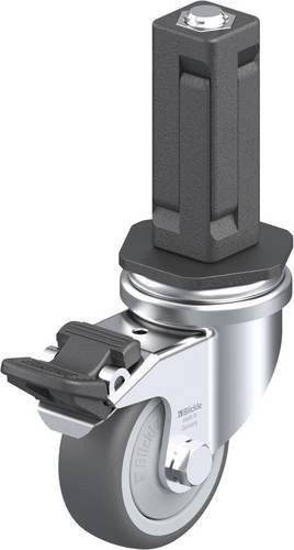Blickle LRA-PATH 50KF-FI-EV03 Lenkrolle mit Feststeller in Grau, Rad-Durchmesser: 50 mm, Tragfähigkeit: 75 kg - Bild 1
