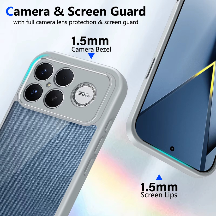 Stoßfeste Silikon Schutzhülle für Xiaomi Poco F8 Ultra 5G in Transparent oder Schwarz mit Air-Kissen-Technologie und matter Rückseite - Bild 3
