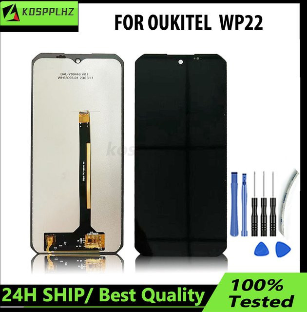 OUKITEL WP22 WP26 Ersatz LCD Display Touchscreen Digitizer Montage in Schwarz inklusive Werkzeuge - Bild 1