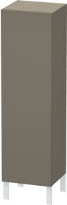 Duravit L-Cube Halbhochschrank in Grau Matt mit Glastür, B/T/H: 40 x 36,3 x 132 cm - Bild 1