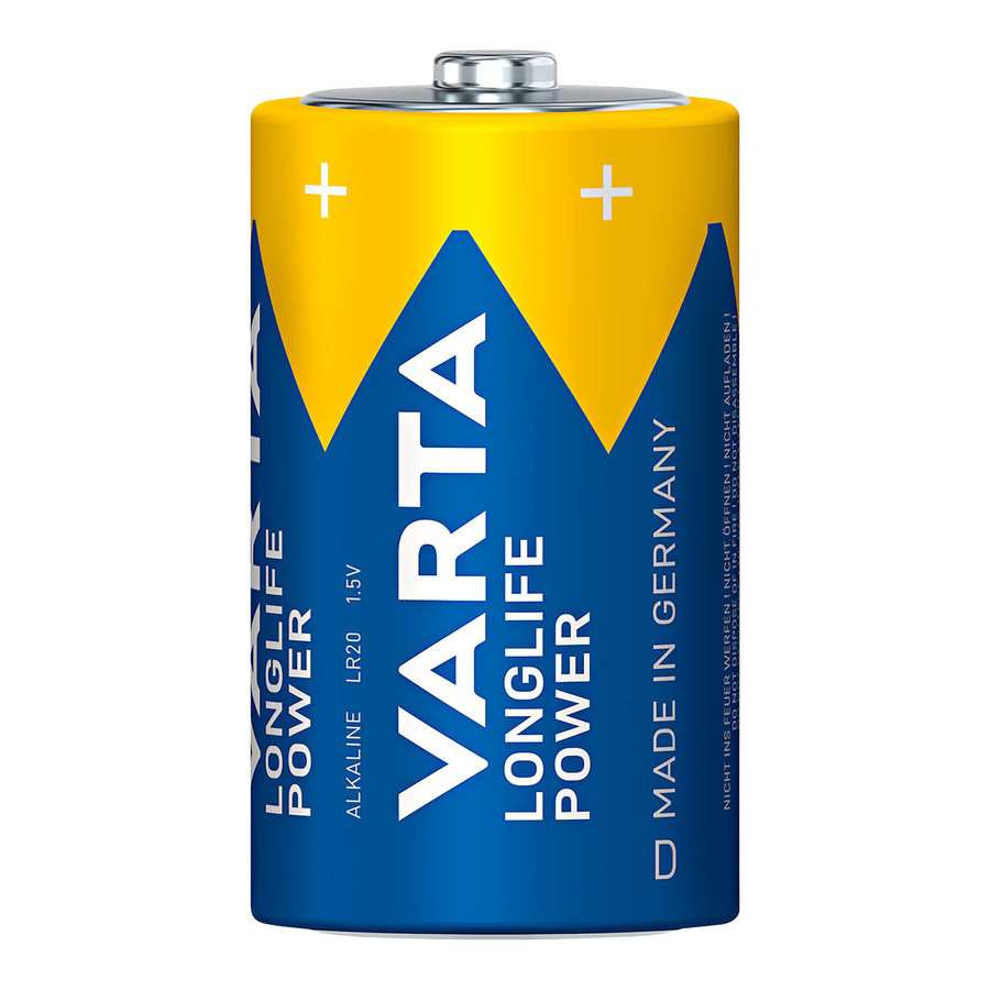 Varta Longlife Power D Mono Alkaline Batterien 1,5V 2er Pack - Bild 4