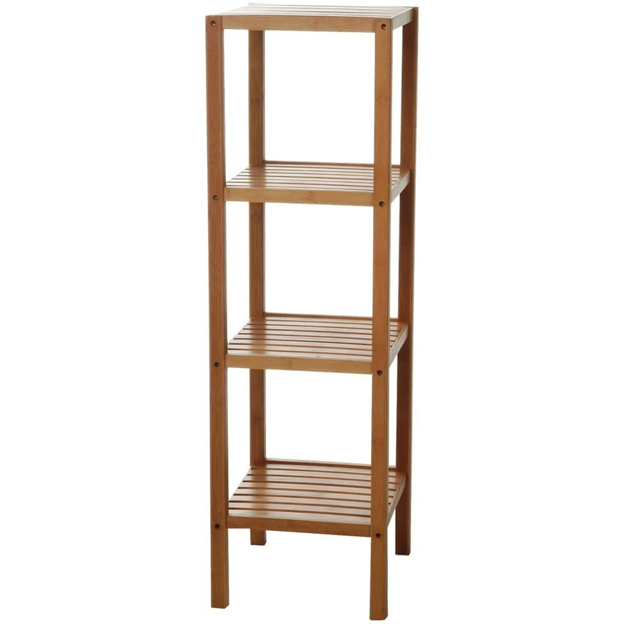 Eisl Bambus Regal mit 4 Fächern in Braun, B/T/H: 33 x 34 x 110 cm - Bild 2