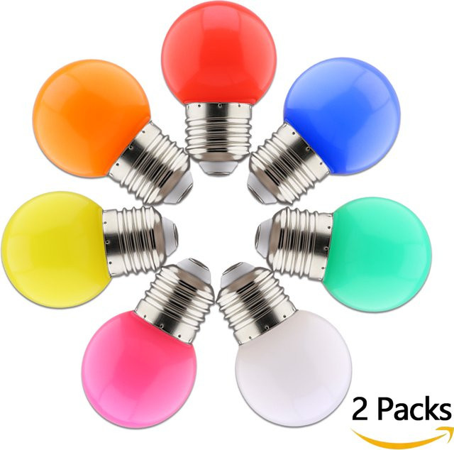 2er-Set bunte LED-Dekolampen PARKSON G45 E27 Multicolour für Innenbereich - Bild 1
