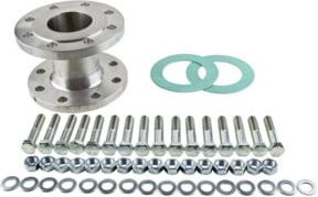 Wilo Flansch-Zwischenstutzen F 42 aus Messing in Silber, DN 80, PN 10/16 - Bild 1