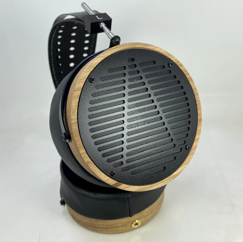 GONANIA DIY Zingana-Holz externe Holzschale Kopfbügel-Halbteil für HiFIMAN und AUDEZE LCD Kopfhörer, braun, 100mm - Bild 3