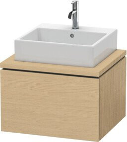 Duravit Waschtischunterschrank L-Cube in Beige für Konsole mit 1 Auszug, B/T/H: 62 x 40 x 54,7 cm - Bild 1