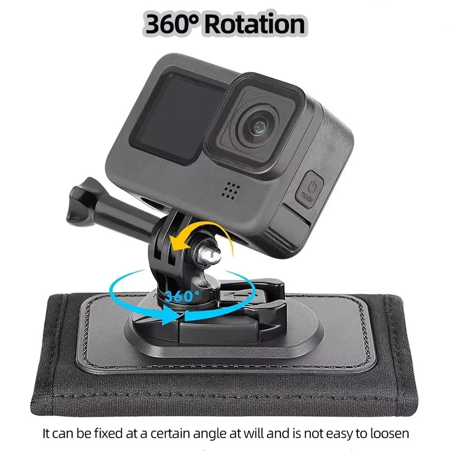 EXSKOF Quick Release Schultergurt-Halterung für Action Cameras in Schwarz - Bild 2