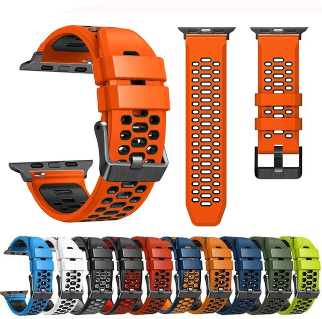 QCTOG Uhrenarmband Silikon, Bunt, Unisex - Bild 1