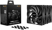 be quiet! Pure Wings 3 Gehäuselüfter 120mm PWM 3er-Pack Schwarz - Bild 1