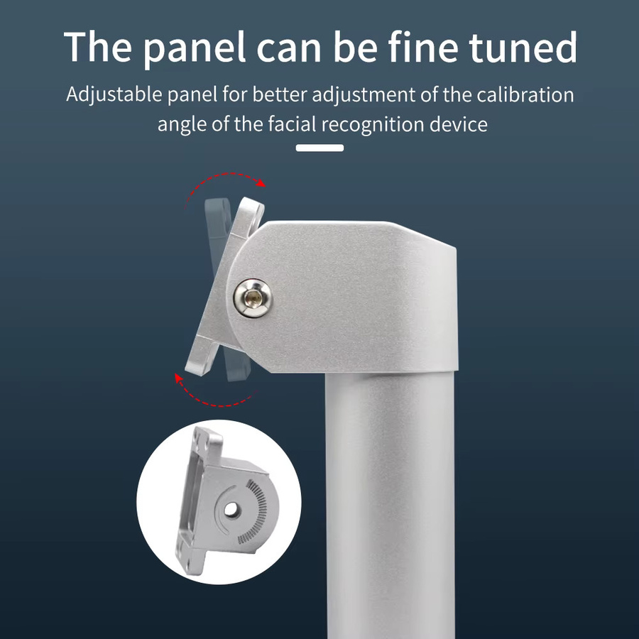Asia-Teco Universalhalter aus Aluminiumlegierung als Basishalterung für Gesichtserkennungsmaschinen und Drehkreuze, ausziehbare Halterung AI0702/AI0703 - Bild 2