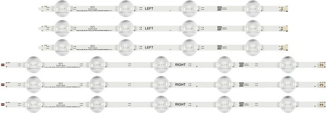 PMALLJF LED Hintergrundbeleuchtung Streifen mit 9 SMD Lampen für Arcelik Clarity 49 Zoll, Farbe: Weiß - Bild 1