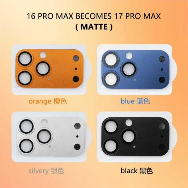 9H HD Panzerglas Kameralinsenschutz für Apple iPhone 13 14 15 16 Pro Max und 17 Pro Max in Schwarz - Bild 1