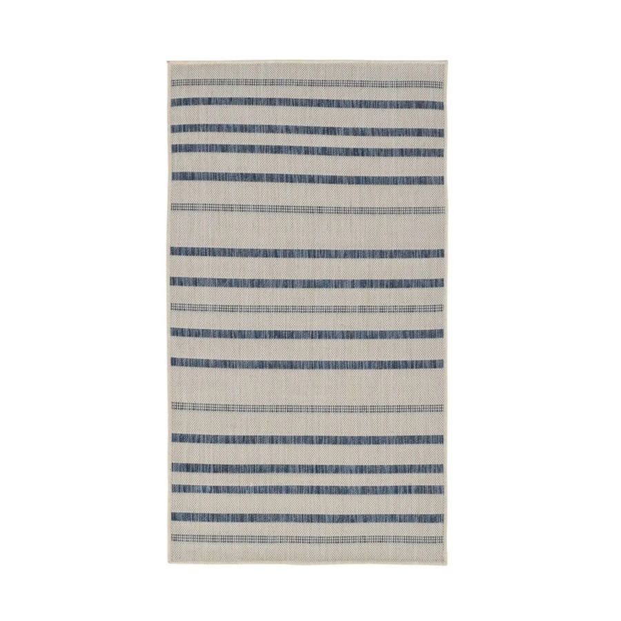 Vercai Rugs Teppich Terrace Streifen Weiß Azurblau B: 80 cm, L: 150 cm - Bild 2