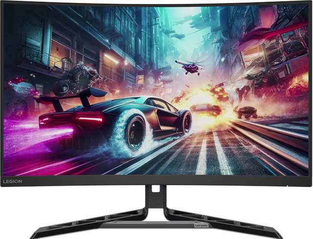 Lenovo Legion R32qc-30 Curved Gaming Monitor, 31,5 Zoll, WQHD, VA, 180 Hz, 0,5 ms, Raven Black - Bild 2
