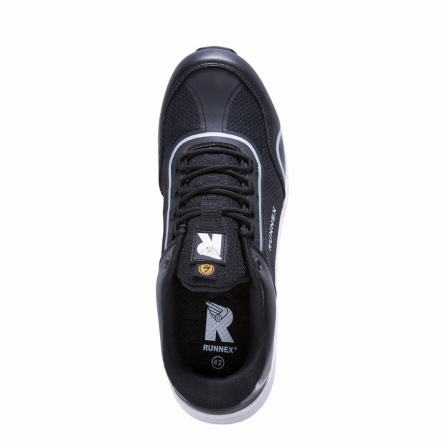 RUNNEX Sicherheitsschuhe SportStar S1PS Halbschuh in Schwarz-Weiß, Größe 40 - Bild 2