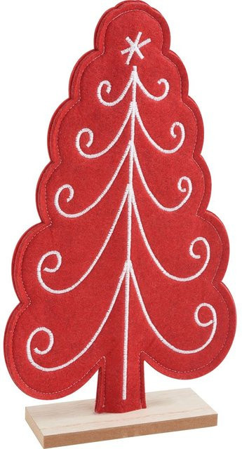 VBS Filzständer Weihnachtsbaum in Rot für die Weihnachtszeit - Bild 1