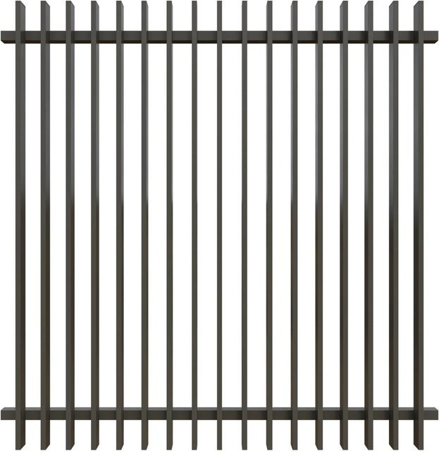T&J Lattenzaun Husum Palisade aus Aluminium in Anthrazit, B/H: 180 x 180 cm - Bild 1