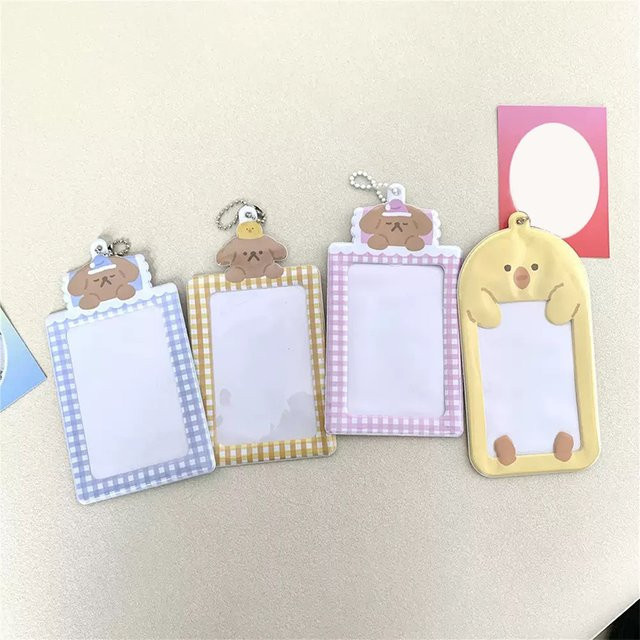 Kartenhalter aus Kunststoff für Photocards und kleine Karten im Tier-Design, 3 Zoll - Bild 1