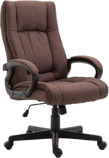TPFLiving Bürostuhl Sportino XL mit Stoffbezug in Taupe und Armlehnen - Bild 1
