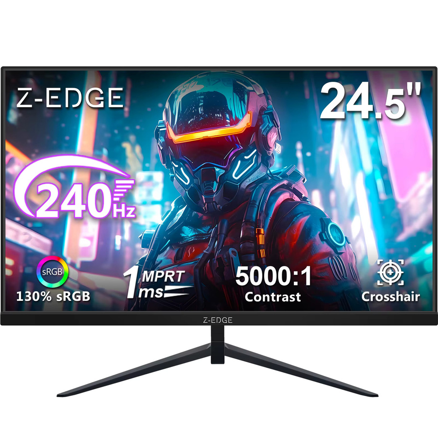 Z-EDGE Gaming-Monitor 24,5 Zoll mit 240 Hz, Full HD, VA-Panel, Schwarz - Bild 5