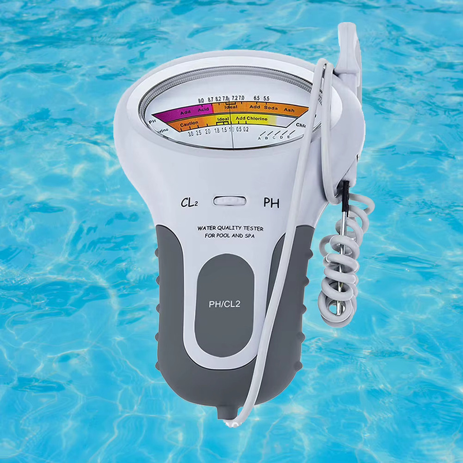 ATUOTIN Digitaler PH- und Chlor-Messgerät mit Sonde in Weiß für Schwimmbad und Spa - Bild 3