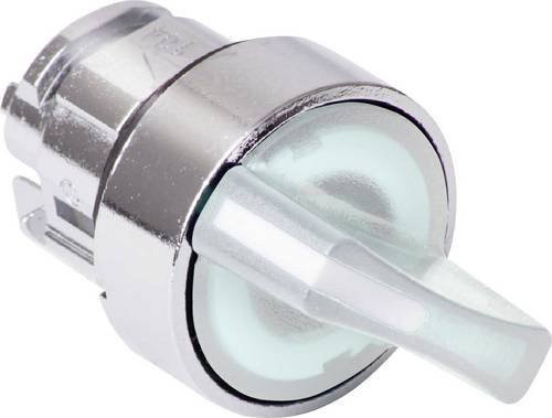 Schneider Electric ZB4BK1213 Leuchtwahlschalter-Frontelement Drehschalter mit 2 x 90° Drehentriegelung in Weiß und Transparent - Bild 1