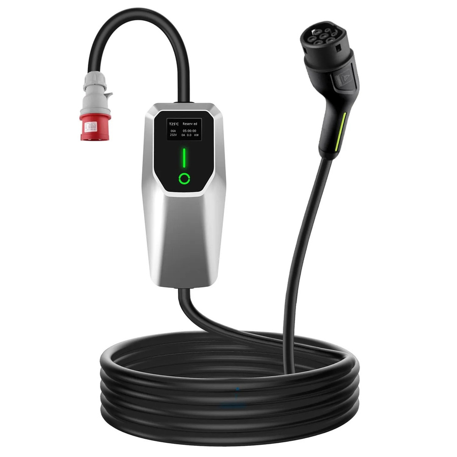 Junsun Typ 2 EV Ladegerät 11kW in Silber - Bild 2