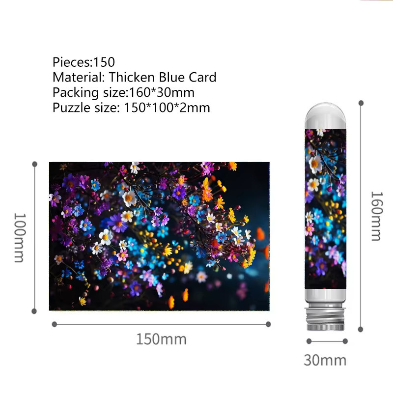 MaxRenard Mini-Reagenzglas-Puzzle, Natur, 150 Teile - Bild 2