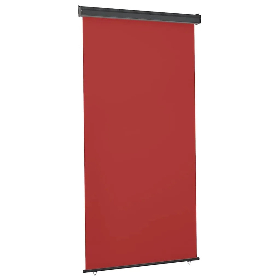 vidaXL Balkon-Seitenmarkise aus Polyester in Rot, B/H: 125 x 250 cm - Bild 2