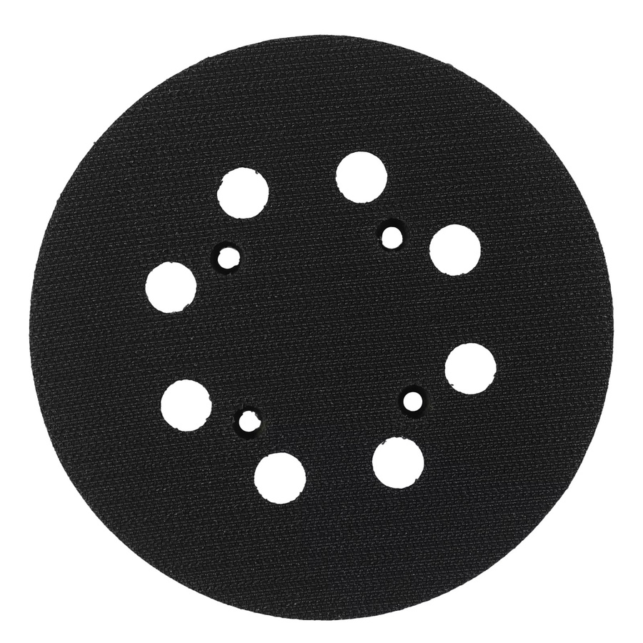 5er-Set Vibratite 8-Loch-Schleifkissen-Baugruppen mit Klettverschluss in Schwarz passend für Polierwerkzeuge DWE6421, DWE6421K und DWE6423 - Bild 3