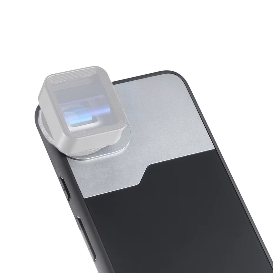 Schutzhülle für Apple iPhone 17 16 15 14 13 12 Pro Plus mit Anamorphem Makro Weitwinkel 17 mm Gewinde Linsenhalterung in Schwarz - Bild 2