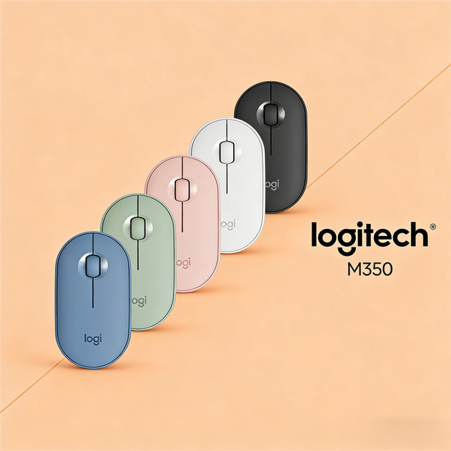 Logitech Pebble M350 Bluetooth und USB-A Maus in Grün - Bild 1