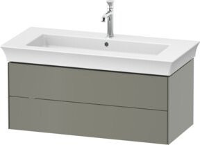Duravit Waschtischunterschrank ohne Aufsatz White Tulip, Steingrau s-matt, B/T/H: 98,4 x 45,8 x 45,8 cm - Bild 1