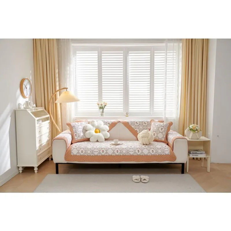 Super Six Sofakissenbezug aus Baumwolle in Beige, Modernes Design, B/T/H: 70 x 70 cm - Bild 2