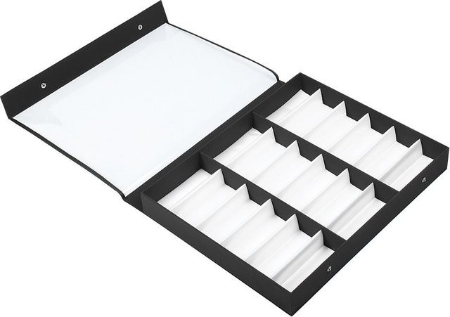Painter Brillenetui Organizer mit 18 Fächern für Sonnenbrillen und Schmuck in Schwarz - Bild 1