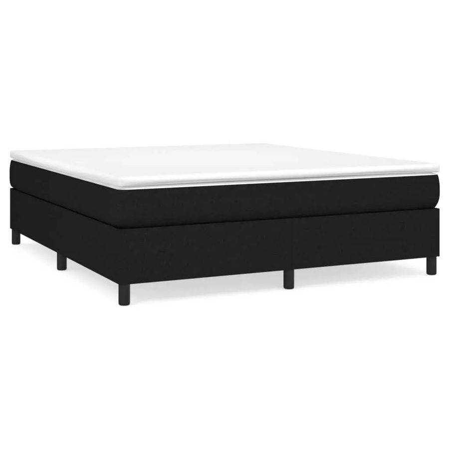 vidaXL Boxspringbett in Schwarz mit Stoffbezug, B/T/H: 180 x 200 cm - Bild 2