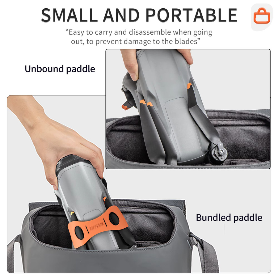 DJI AIR3S und AIR3 Propellerblattfessel in Orange, beschädigungssicheres Zubehör mit festen Kabelbindern - Bild 4