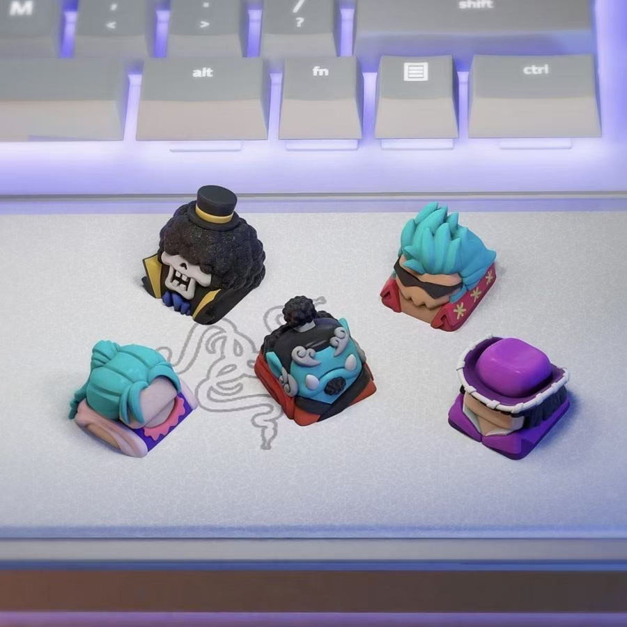 Yiran toy 1 One Piece Figur Tastenkappe Mechanische Tastatur ESC Basistastenkappe - Bild 3