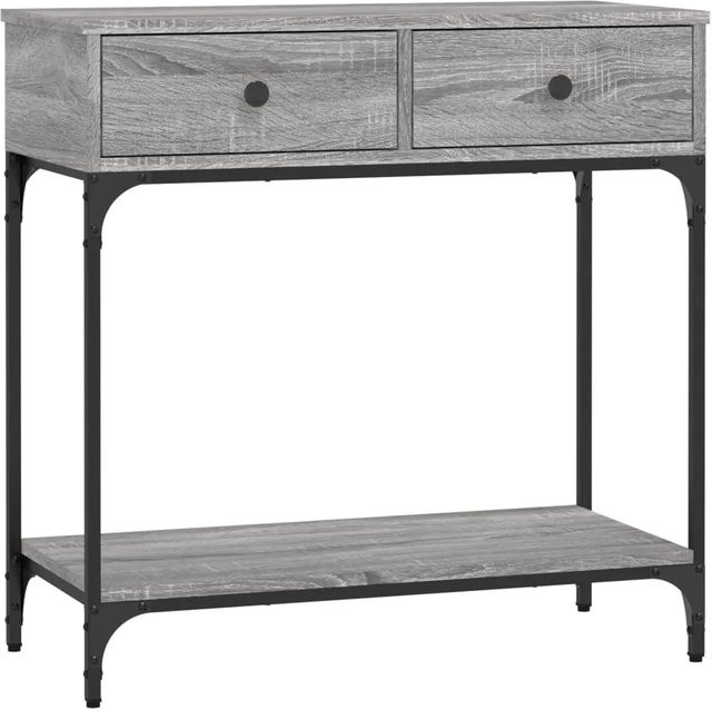 vidaXL Konsolentisch Grau Sonoma aus Holzwerkstoff, B/T/H: 75 x 34,5 x 75 cm - Bild 1