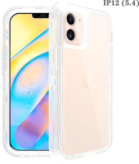 GadgetGrip 3-in-1 Sturzsichere Roboter Hülle Transparent für iPhone 14, iPhone 5, iPhone 7 Pro Max, Samsung S24 Ultra und S22 Plus - Bild 1