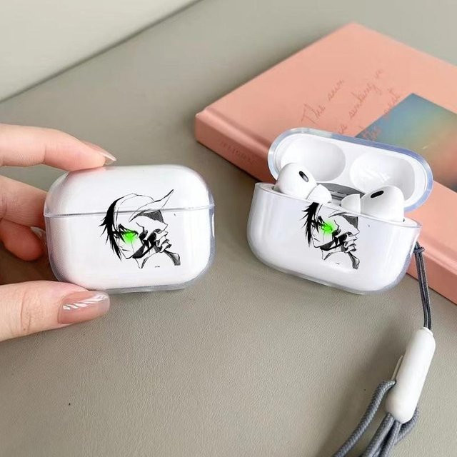 Transparente TPU Hülle im Anime Ulquiorra Cifer Design für Airpods Pro 1 2 3 und Airpods 4 von Market-5 - Bild 1