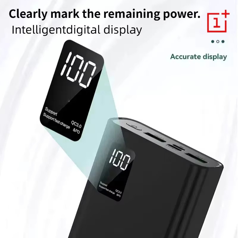 Power Bank mit 50000 mAh und 120W Schnellladefunktion in Schwarz für iPhone, Samsung und Xiaomi - Bild 2