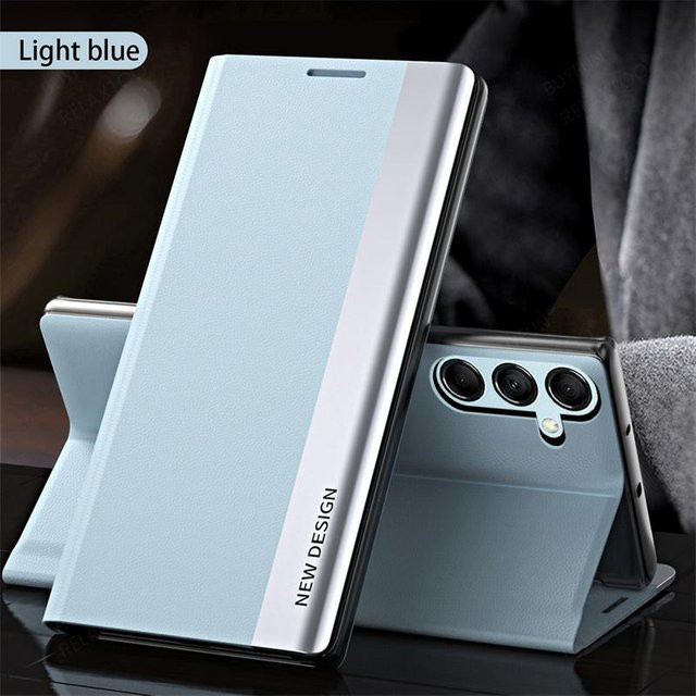 Leder Flip Case für Samsung Galaxy A56 A55 A54 A36 A35 A34 A26 A25 A16 A15 A14 A13 A33 A25 A52 A73 A53 A34 A14 A33 A13 A25 A15 A52 A56 A36 A26 A14 A54 A34 A14 A52 A56 A36 A26 A14 A54 A34 A14 A52 A56 A36 A26 A14 A54 A34 A14 A52 A56 A36 A26 A14 A54 A34 A14  - Bild 1