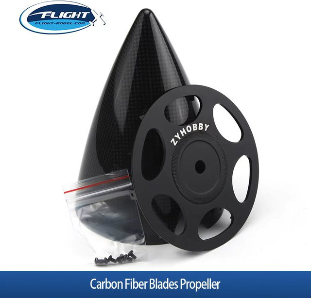 FLIGHT-MODEL.COM Kohlefaser-Spinner für 2-Blatt-Propeller, Ersatzteile - Bild 1
