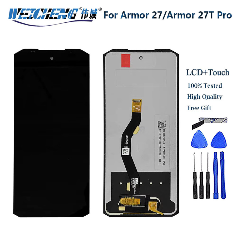 Ulefone Armor 27T Pro Ersatz LCD Display mit Touch Screen Digitizer in Schwarz - Bild 1