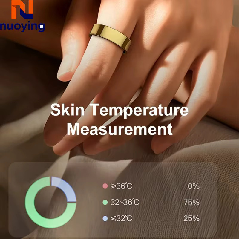 NUOYING Smart Ring, Edelstahl, Unisex, 5ATM wasserdicht - Bild 3