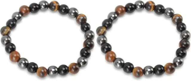 Neoglint Natursteinarmband, Schwarz, Unisex - Bild 1