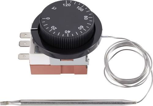 Sygonix Einbauthermostat in Schwarz für den Einbau von 0 bis +120°C - Bild 1